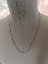 Collier Chaîne Maille Forçat Argent Massif 925 - 5,9 g - 55 cm Bijoux Vintage