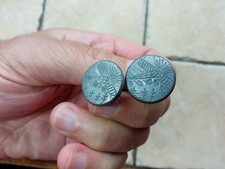 Très Rare Boutons de Manchette d'Aviateur WW1 Première guerre