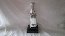 Rare trophée coca-cola plaqué argent sur marbre Noir avec palme