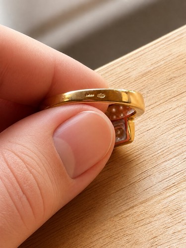 Bague et diamants - or, 18