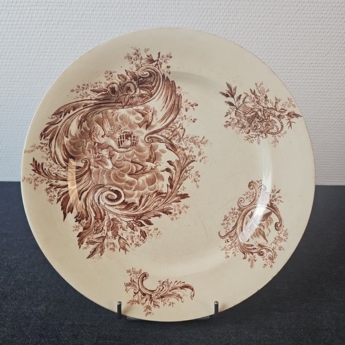 Plat rond décor - rond, antoinette