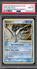 Carte Pokémon Suicune 115/115 Gold Star - Ex Forces Cachées (2006) - FR - PSA 8