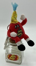 Petite Peluche porte clé JELLY BELLY candy 10 cm + pot en verre - 2005 - TBE