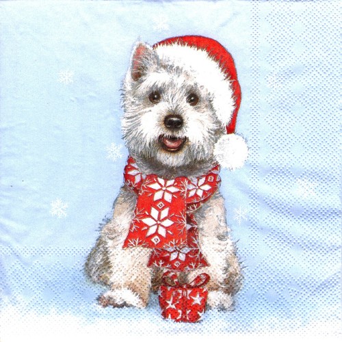 Serviettes papier chien - serviettes,