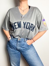 Jersey Baseball New York Yankees collector Mitchell & Ness gris Cooperstown