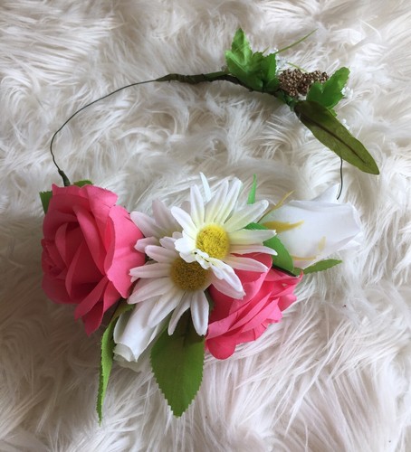 Flower headband crown hair - crown,