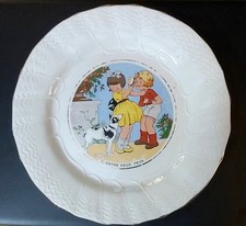 Assiette à dessert Sarreguemines  faïence Art Déco 1920/1930 humour vintage