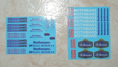 Decals rothmans generique - decals,