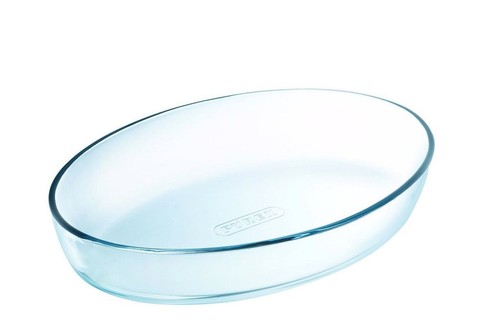 Plat verre ovale - plat, pyrex