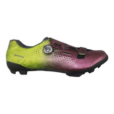 Shimano Sh RX800 RX8 Boa Charbon MTB SPD Chaussures Mauve Vert Taille 48 Gravel