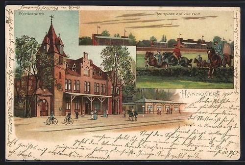 Lithographie hanovre court - lithographie, hanovre,