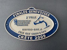 plaque de concours hippique -