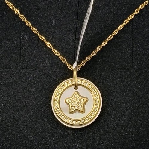 Pendentif chaîne 18k - pendentif,