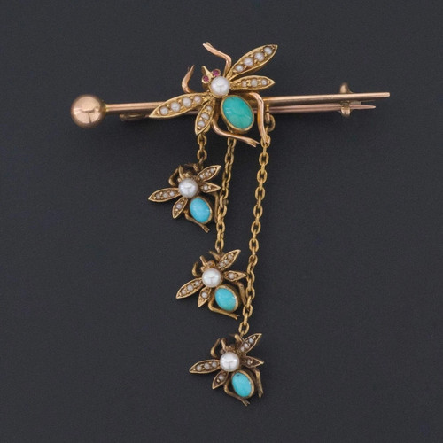 Broche ancienne victorienne