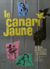 THE YELLOW CANARI - GUN / BIRD / BOONE - ORIGINAL LARGE FRENCH MOVIE POSTER