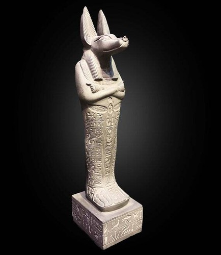 Carved anubis ushabti - anubis,