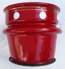 COFFEE FILTER ENAMELWARE GRANITEWARE ANTIQUE FRENCH RED POLKA DOTS ART DECO