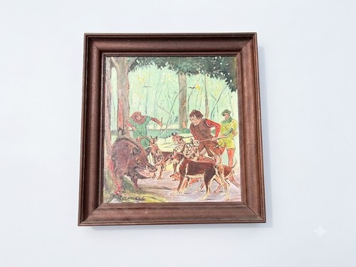 Tableau ancien scène - tableau,