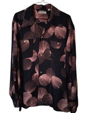 Chemise Sunsurf Aloha manches longues L motif coquille ducs noir rose...