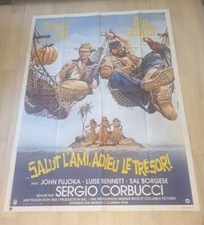 affiche cinema 120x160 Pliée "Salut L'ami, Adieu Le Trésor" 1981 Terence HILL...