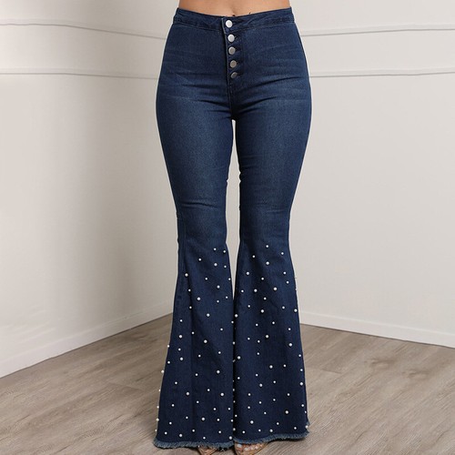 Pantalon évasé femme - pantalon,