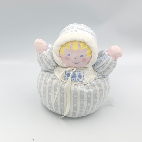 Doudou poupée chiffon rayé