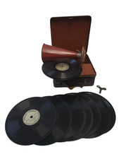 Gramophone Phonographe Valise "Liliput " 78 Tours 