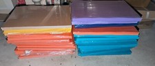100 feuilles cartonnées colorées A4 neuves 220g/m² - Tous coloris - Scrapbooking