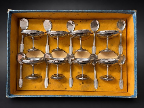 Lot coupes glace avec - de,