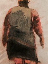 Tableau ancien aquarelle