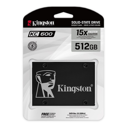 Ssd kingston kc600 512gb sata - kc600,