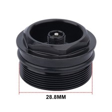 Vélo Fourche Valve Écrou 1Pcs 28.8xP1.0mm Air Casquette Aluminium Alliage Noir