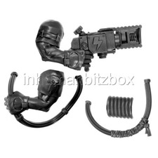 KOR49 PAIRE BRAS FLING RADIO KOMMANDO ORK WARHAMMER 40000 W40K BITZ 41-42-43-44