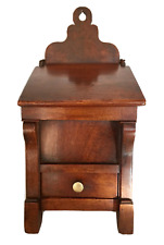 Boite à sel début XIXème, meuble époque Restauration en noyer massif, coffret