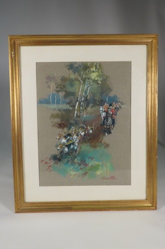 Ancienne gouache sur papier - gouache,