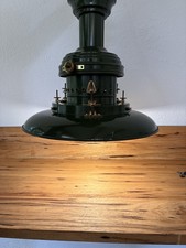 Grande suspension industrielle style vintage – Vert armée – Ø45 cm