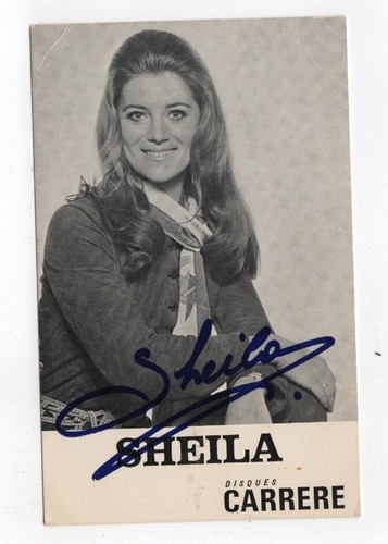 Sheila autographe sur photo - -,