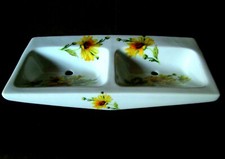 Set ACCESSOIRES SALLE BAIN PORTE BROSSE SAVON PATERE Porcelaine Art Deco Vintage