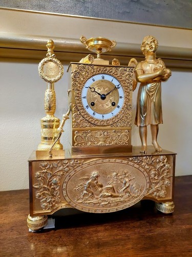 Pendule bronze doré - pendule, dorÉ,