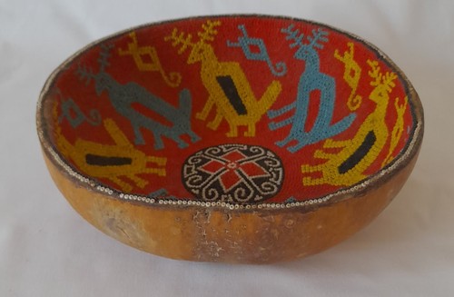 Ancien indien huichol bol - indien, de
