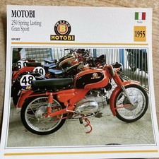 Motobi 250 Spring Lasting gran sport 1955 carte moto collection Atlas Italie