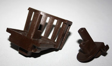 PLAYMOBIL 3053 3550 3750 POSTE VIGIE ET HAUT DU MAT MARRON FONCE BATEAU PIRATE