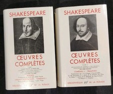 SHAKESPEARE - Oeuvres completes - Tomes 1 & 2 - bibliotheque de La PLEIADE  1959