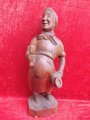 Belle vieux figurine bois - vieux,
