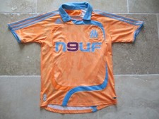Maillot OLYMPIQUE de MARSEILLE 2008 OM vintage Adidas orange shirt maglia 14 ans