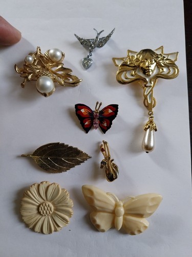 Lot broches fantaisies - lot,