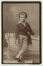 photo cdv Nîmes 1890 garçon