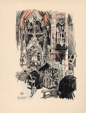 Devant le chef de Saint Yves