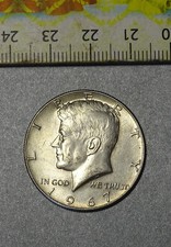 (FR ) , USA , Pièce Half Dollar , en argent  , R . Kennedy  , Année : 1967 .