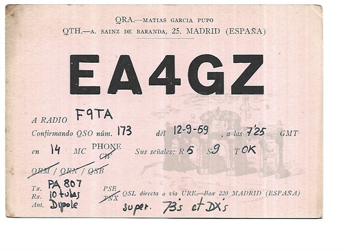 Carte qsl radio amateur - radio,